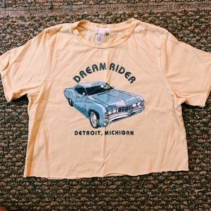 short sleeve summer crop tee